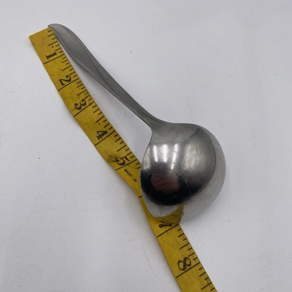 Oneida‎ TWIN STAR MCM Atomic Community Stainless Flatware Silverware Gravy Ladle